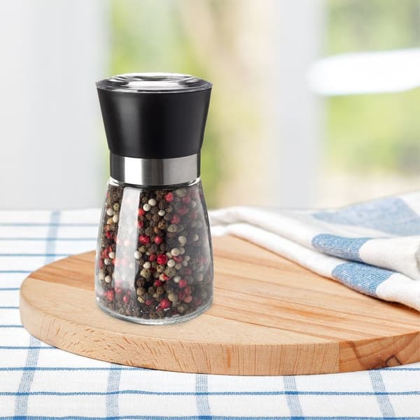 Glas peppar- och saltkvarn 13 cm