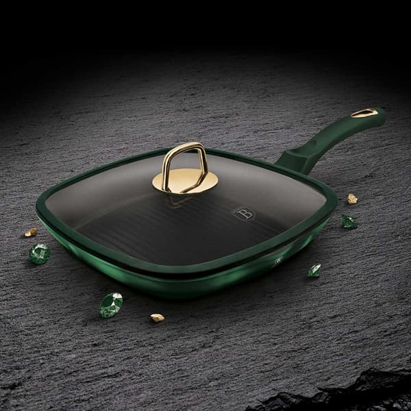 TITANIUM GRILLPANDE BERLINGER HAUS 28cm BH-6051 EMERALD