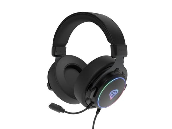 GENESIS Neon 764 RGB Kablede Hovedtelefoner Sort
