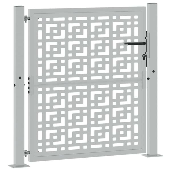 vidaXL havelåge 105x105 cm rustfri stål krydsmønster