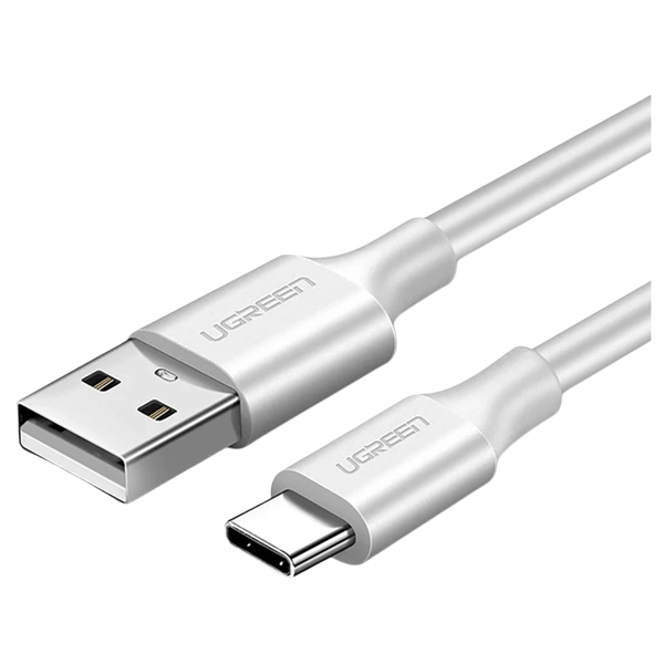 UGREEN US287 USB till USB-C QC3.0-kabel 2 m (vit)