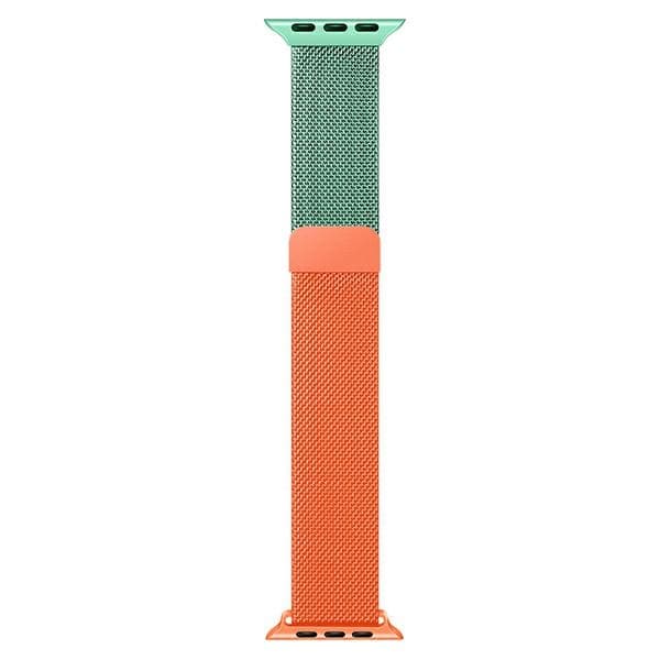 Beline Apple Watch Stålrem 38/40/41mm Grøn/Orange