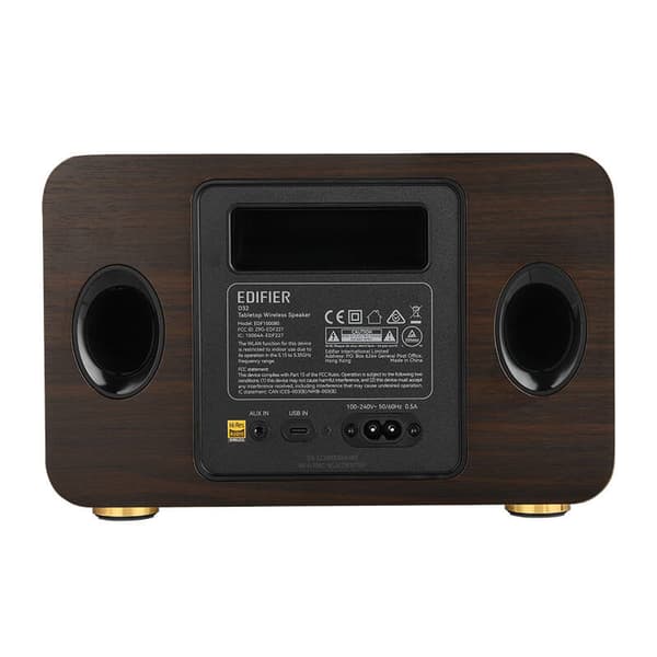 Edifier D32 Bluetooth-højttaler (sort valnød)