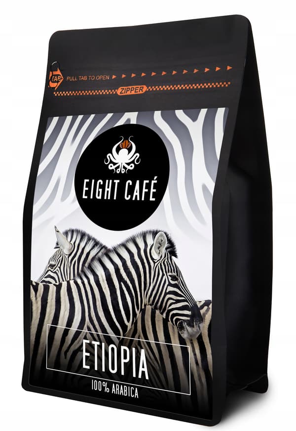 Nyrostade kaffebönor Arabica Etiopien 50g