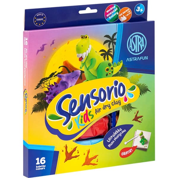 Sensorio Kids Dinosaurs World 16 väriä luovaa taikinaa