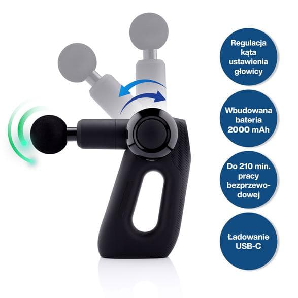 MEDIVON TYTAN PRO Massagepistol Svart