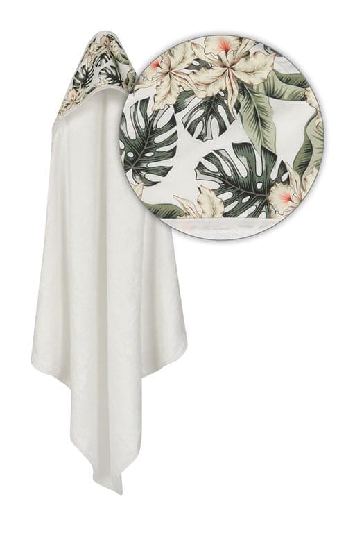 BAMBOO DESIGN Badehåndklæde 100x100 Monstera Blade