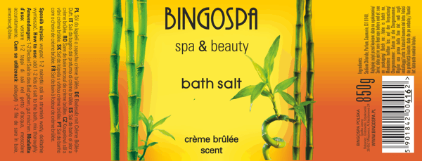 BINGOSPA spa & skönhetscreme brûlée badsalt