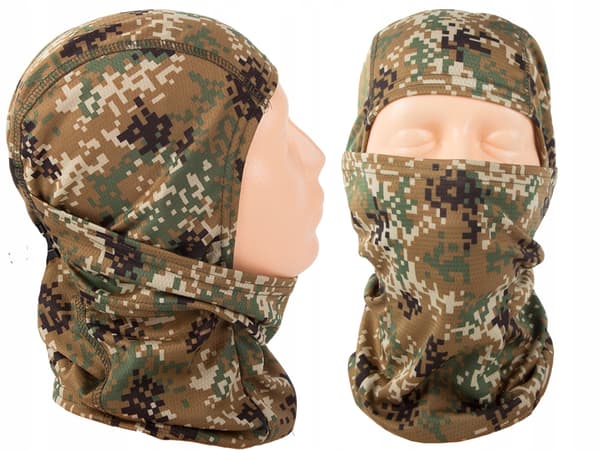 Balaclava kamuflage brun (500)