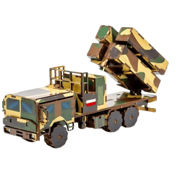Militärfordon träpussel 3D-modellbil arméfordon pussel 160-0297