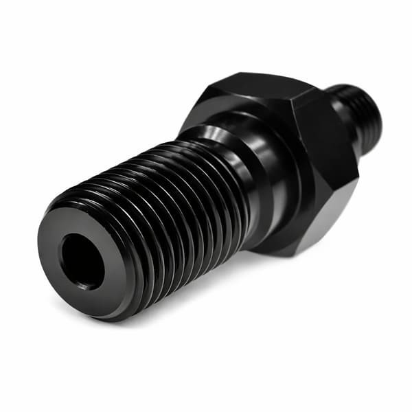 Adapter 1 1/4" UNC han (1/2" hun) til 1/2" han titanium