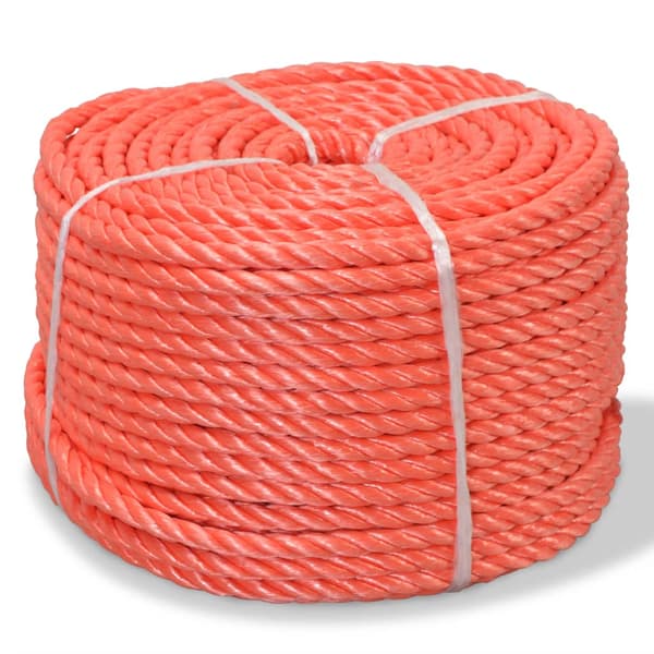 vidaXL snoet polypropylenreb, 8 mm, 500 m, orange