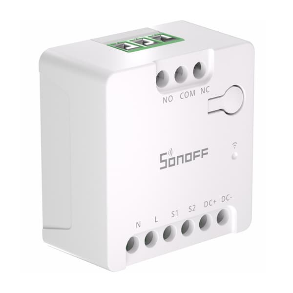 SONOFF MINI-D Matter WiFi-switch (AC/DC 12-48V, tørkontakt)