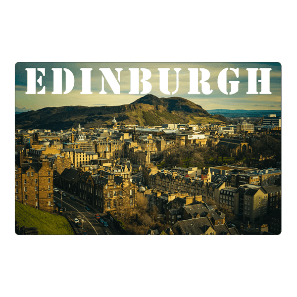 Køleskabsmagnet Edinburgh panorama