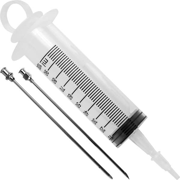 100 ml injektor + 2 nålar