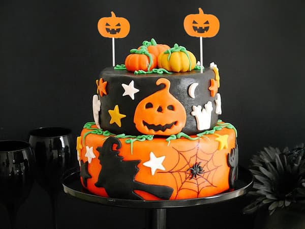 Pumpdekoration Halloween 5 st