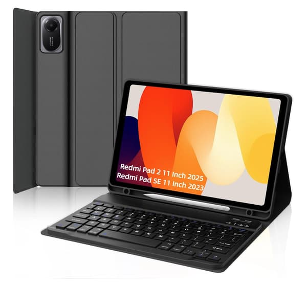 Trådlöst Bluetooth-skal och tangentbord för Xiaomi Redmi Pad 2 11"