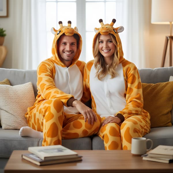 Kigurumi-pyjamaskostume giraf XXL: 185 - 195 cm
