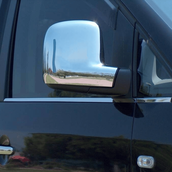 Spejlbeklædning, ABS-plast, krom, Volkswagen Caddy 2004-2014