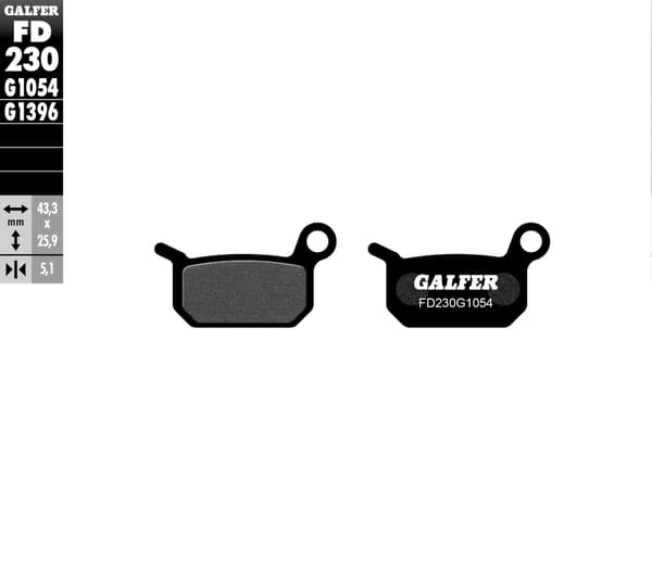 Galfer KH325 jarrupalat puolimetalliset