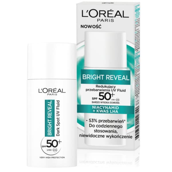 L'Oreal Paris Bright Reveal Reducerende Misfarvning UV Fluid med SPF50+ 50ml
