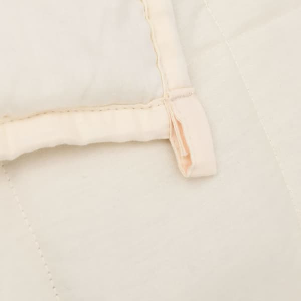 vidaXL Tyngdfilt, Creme, 122x183 cm, 5 kg, Tyg