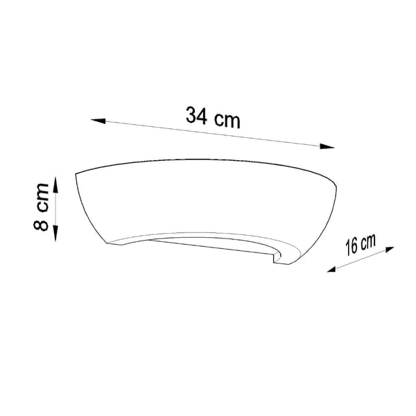 Vägglampa Oskar 1 E27 Vit Sollux SL.0160