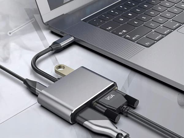 Adapteri Tyyppi C HDMI VGA USB 3.1 (300)