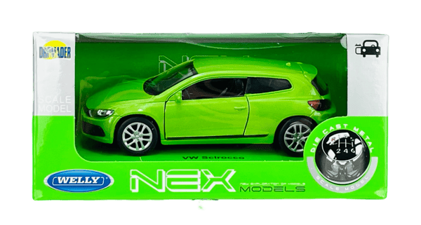 WELLY VW VOLKSWAGEN SCIROCCO GRØN 1:34 43615
