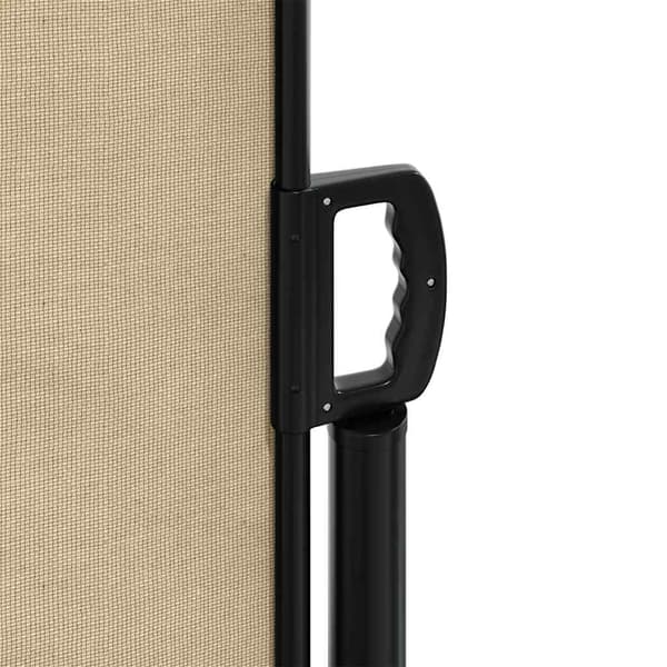 vidaXL Utdragbar sidomarkis beige 100x500 cm