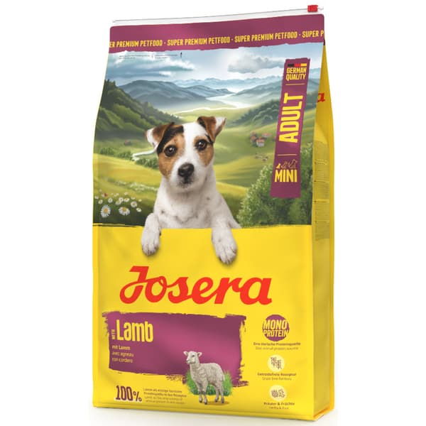 Josera Mini Adult Lam 10 kg kornfrit tørfoder til hunde