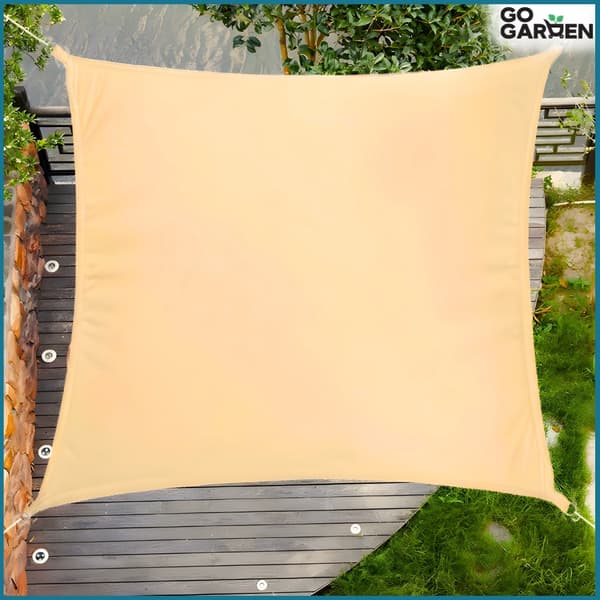 Markis för terrass balkong solskydd UV sol beige 4x3