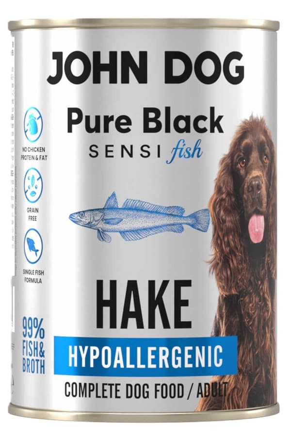 John Dog | Pure Black Sesni | Hypoallergenisk hundefoder 400 g - Kulmule 400 g