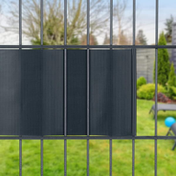 Klämmor för montering av staketband 450 g/m2 20 st grafitfärgade