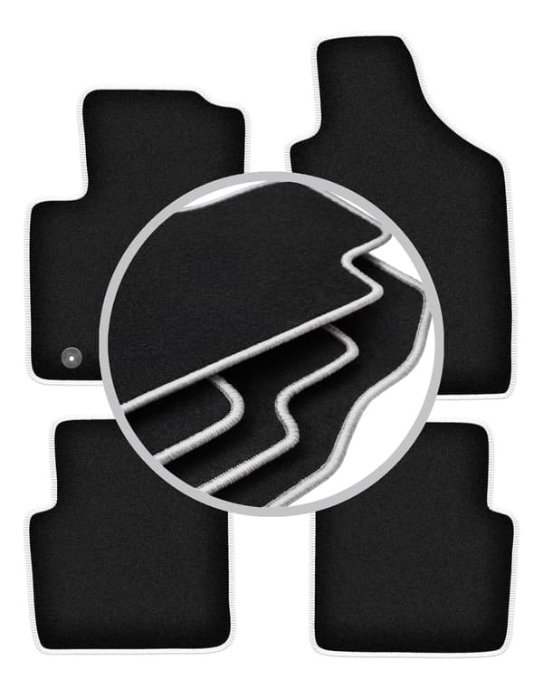 CARLUX-SILVER bilmåtter til: Ford Ka MK2 FL hatchback (2012-2018)