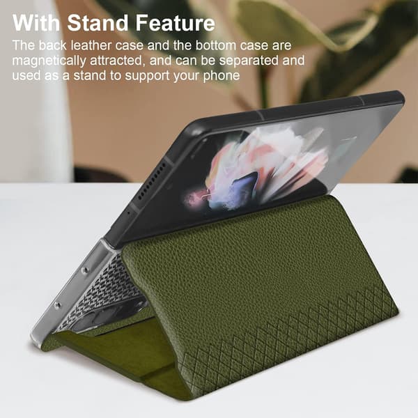 MAGNETISK GRØNT ETUI TIL SAMSUNG GALAXY Z FOLD 3