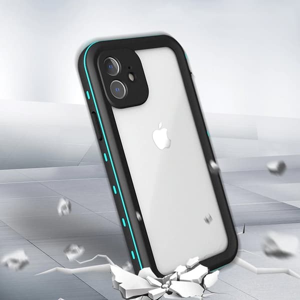 Vedenpitävä kotelo + hihna Apple iPhone 12 Minille (musta)