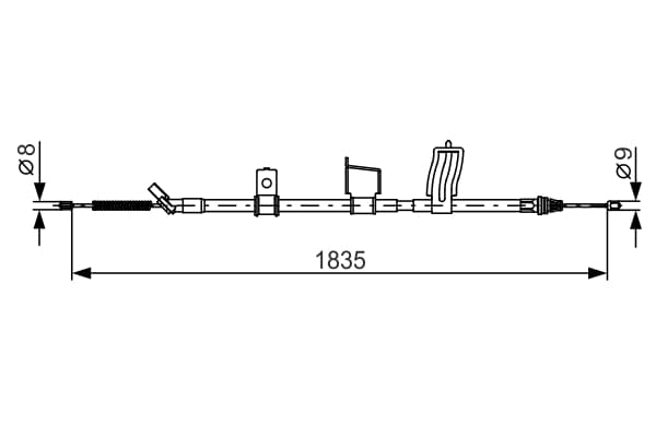 KÄSIJARRUVAIJERI 1987482341 BOSCH