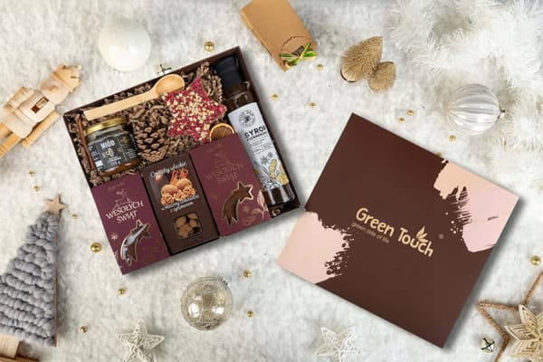 Presentkorg Stor Låda För Jul Tomtens Gåva Kaffe Honung