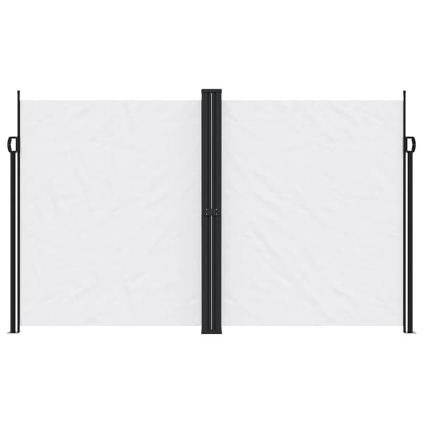 vidaXL Utdragbar sidomarkis vit 200x1200 cm
