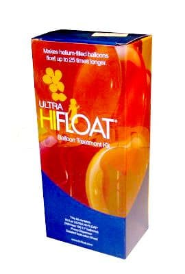 Hi-Float-ilmapallogeeliä noin 20 ilmapallolle, 1 kpl.