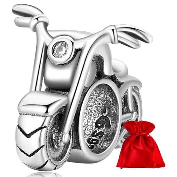 Motor chopper sølv charm modulær perle sølv 925