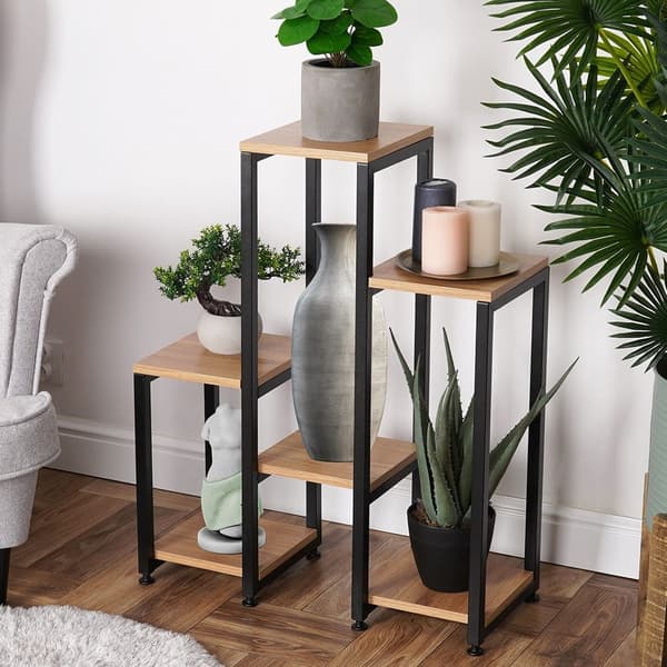Metallblomsterställ 6-nivå 80 cm