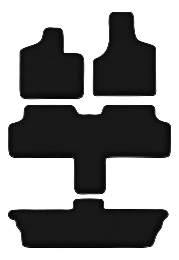 BASIC svarta sammetsmattor till: Dodge Caravan / Grand Caravan III 7-sitsig (2001-2007)