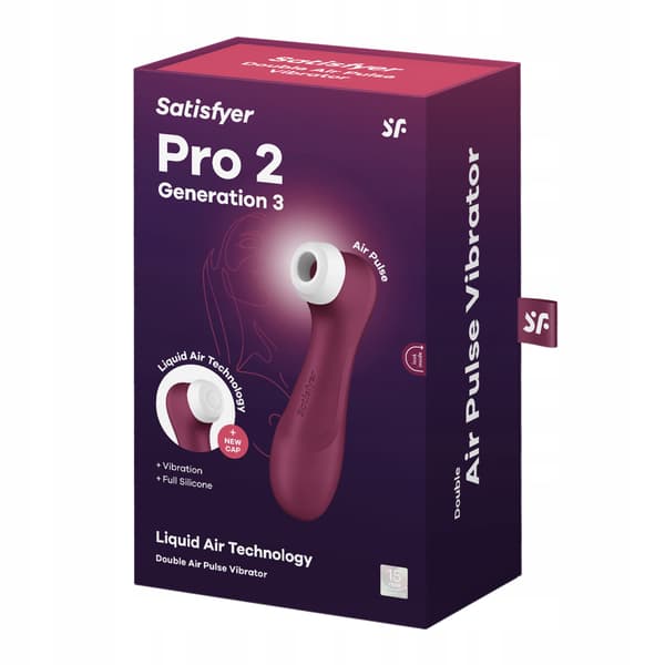 Beröringsfri massager med vibration Satisfyer Pro 2 Generation 3 stimulator