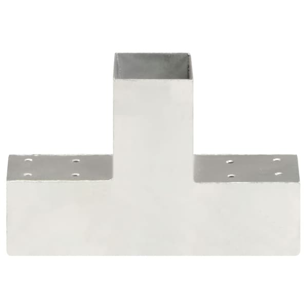 vidaXL T-kopplingar, 4 st, galvaniserad metall, 71x71 mm