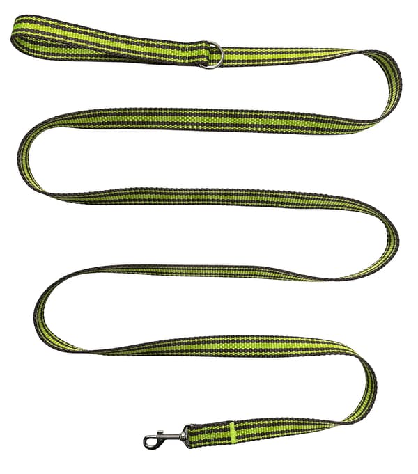 Klassisk gå-hundesnor, solid, komfortabel, grafitgrøn, M - 150cm