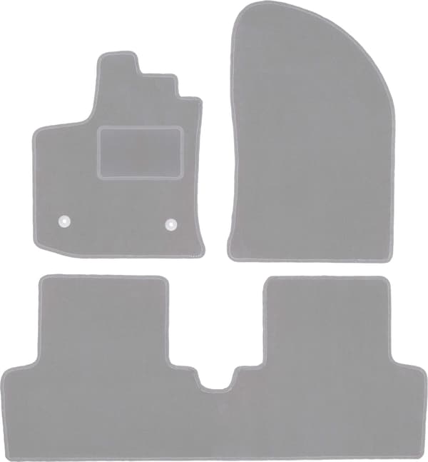 Grå bilmattor för Dacia Lodgy minivan (2012-)