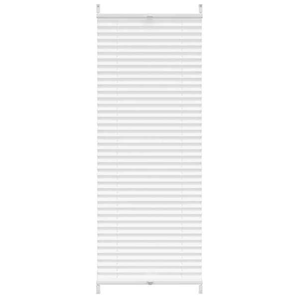 Plissegardin, hvid (40x100 cm).