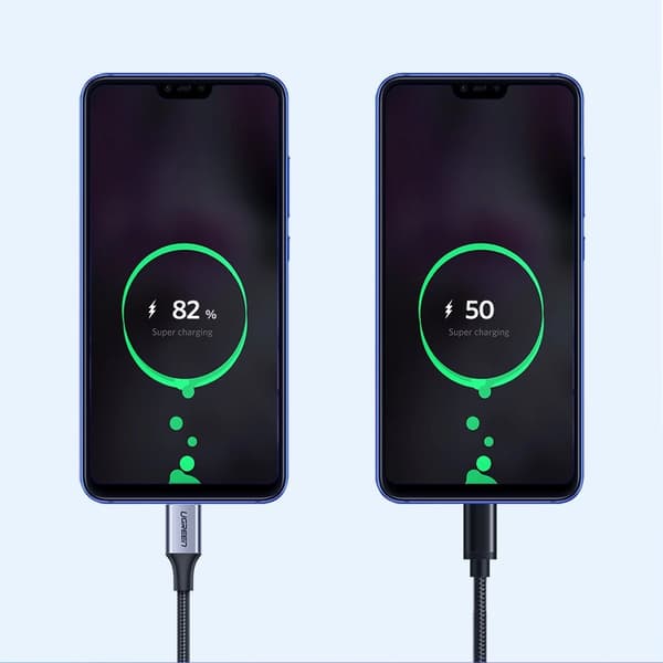 Ugreen US288 60126 USB-A / USB-C QC 3.0 3A Kabel 1m - Grå